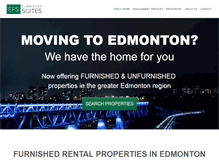 Tablet Screenshot of edmontonfurnishedsuites.com